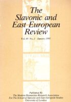 The Slavonic and East European Review, vol. 69, number 1/1991