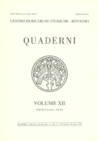 Quaderni, volume XII/1999