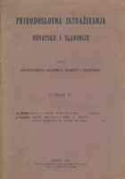 Prirodoslovna istraživanja Hrvatske i Slavonije, sv. 15