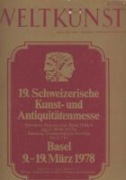 Weltkunst, 49. Jahrgang, März 1978