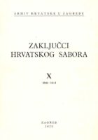 Zaključci Hrvatskog sabora X.