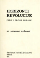 Horizonti revolucije: studije iz političke sociologije