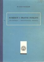Subjekti i pravni poslovi unutrašnjeg i međunarodnog prometa