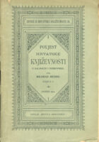 Povjest hrvatske književnosti u Dalmaciji i Dubrovniku, knjiga I. XVI. st.