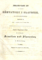 Zemaljsko-vladni list za kraljevine Hervatsku i Slavoniu, I. razdiel, komad V.