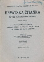 Hrvatska čitanka za više razrede srednjih škola