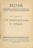 Od materijalizma k religiji