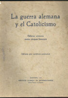 La guerra alemana y el Catolicismo