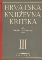 Hrvatska književna kritika III sv.