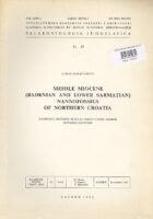 Middle Miocene Nannofossils of Morthern Croatia