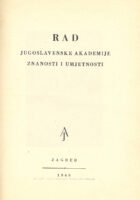 Rad JAZU, knjiga 278/1949