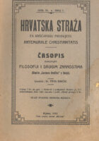Hrvatska straža, br. 1/1912.