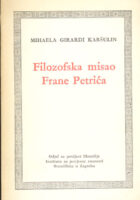 Filozofska misao Frane Petrića