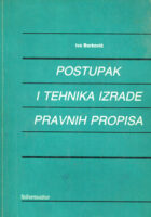 Postupak i tehnika izrade pravnih propisa