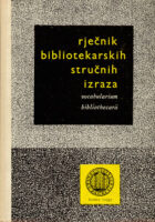 Rječnik bibliotekarskih stručnih izraza - Vocabularium bibliothecarii