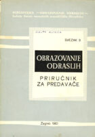 Obrazovanje odraslih - priručnih za predavače