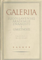Moderna galerija JAZU - umjetnost XIX. i XX. stoljeća: privremeni katalog
