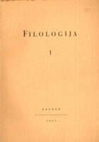 Filologija 1/1957
