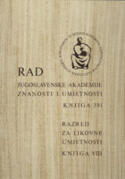 Rad JAZU, razred za likovne umjetnosti, knjiga VIII/1978 (knjiga 381)