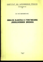 Analiza klauzula u teretnicama jugoslavenskih brodova