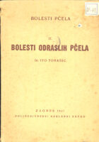 Bolesti pčela II. Bolesti odraslih pčela