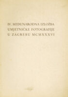 IV. međunarodna izložba umjetničke fotografije u Zagrebu MCMXXXVI