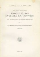 Uvod u studij engleske književnosti vol. 1