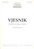 Vjesnik Povijesnog arhiva u Rijeci, sv. XXXV-XXXVI