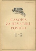 Časopis za hrvatsku poviest 1-2/1943