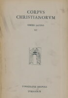 Florilegia Biblica Africana saec. V. Contra Varidamum, Solutiones, Testimonia, De Trinitate