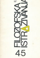 Filozofska istraživanja 2/1994