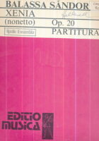 Balassa Sandor - Xenia - Op. 20 - Partitura