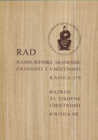 Rad JAZU, razred za likovne umjetnosti, knjiga VII/1978 (knjiga 379)