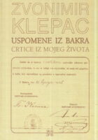 Uspomene iz Bakra, Crtice iz mojeg života