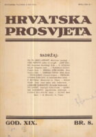 Hrvatska prosvjeta br. 8/1932