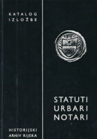 Statuti, urbari, notari (katalog izložbe)