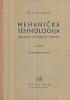 Mehanička tehnologija materijala za gradnju strojeva, III. dio