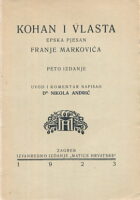 Kohan i Vlasta, epska pjesan Franje Markovića
