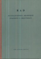 Rad JAZU - Odjel za muzičku umjetnost, knjiga I