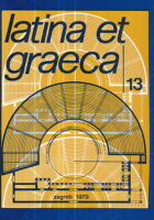 Latina et Graeca, br. 13/1979