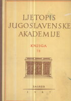 Ljetopis JAZU za god. 1967, knjiga 72