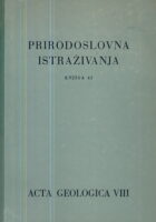 Prirodoslovna istraživanja, knjiga 41 - Acta Geologica VIII
