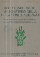 Bollettino d Arte del Ministero della Educazione, Anno IX N. 2/1930
