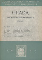 Građa za povijest književnosti Hrvatske, knjiga 21