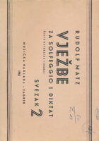 Vježbe za solfeggio i diktat, sv. 2