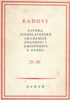 Radovi instituta JAZU u Zadru sv. 29-30/1983