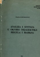 Analiza i sinteza u okviru dijalektike Hegela i Marksa