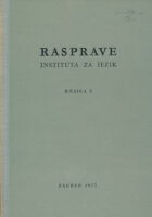 Rasprave Instituta za jezik 3/1977