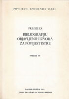 Prilozi za bibliografiju za povijest Istre IV