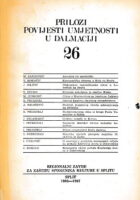 Prilozi povijesti umjetnosti u Dalmaciji 26
